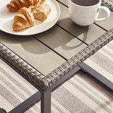 Algarve Grey Rattan 2 Seat Garden Bistro Table Set - Algarve-Bistro-Rattan-Grey-5.jpg