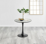 Elina White Marble Effect Round Dining Table & 2 Belgravia Black Leg Chairs - elina-marble-2set-modern-round-dining-table-1.jpg