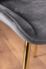 Elina White Marble Effect Round Dining Table & 2 Pesaro Gold Leg Chairs - grey-pesaro-velvet-gold-chrome-modern-luxury-dining-chair-6.jpg