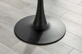 Elina White Marble Effect Round Dining Table & 2 Corona Black Leg Chairs - elina-marble-2set-modern-round-dining-table-5.jpg