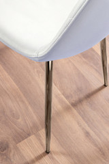 Carson White Marble Effect Dining Table & 4 Corona Silver Chairs - white-corona-chrome-leg-modern-leather-dining-chair-6.jpg