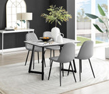 Carson White Marble Effect Dining Table & 4 Corona Black Leg Chairs - carson-4-seat-120cm-rectangle-dining-table-4-grey-leather-corona-blck-chairs-set.jpg