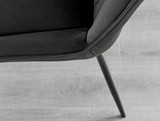 Carson White Marble Effect Square Dining Table & 2 Pesaro Black Leg Chairs - Pesaro-Black-black-dining-chair (6).jpg