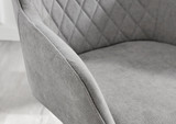 Carson White Marble Effect Dining Table & 4 Falun Black Leg Chairs - Falun-Light Grey-Fabric-black-Leg-Dining-Chair-5.jpg