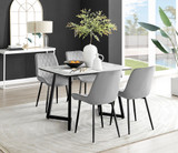 Carson White Marble Effect Dining Table & 4 Pesaro Black Leg Chairs - carson-4-seat-120cm-rectangle-dining-table-4-grey-velvet-pesaro-black-chairs-set.jpg