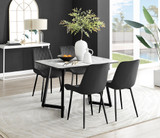 Carson White Marble Effect Dining Table & 4 Pesaro Black Leg Chairs - carson-4-seat-120cm-rectangle-dining-table-4-black-velvet-pesaro-black-chairs-set.jpg