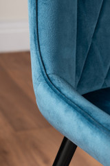Carson White Marble Effect Dining Table & 4 Pesaro Black Leg Chairs - blue-pesaro-velvet-black-metal-modern-luxury-dining-chair-6.jpg