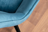 Carson White Marble Effect Dining Table & 4 Pesaro Black Leg Chairs - blue-pesaro-velvet-black-metal-modern-luxury-dining-chair-9.jpg