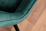 Carson White Marble Effect Dining Table & 4 Pesaro Black Leg Chairs - green-pesaro-velvet-black-metal-modern-luxury-dining-chair-9.jpg