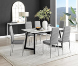 Carson White Marble Effect Dining Table & 6 Milan Chrome Leg Chairs - carson-6-seat-160cm-rectangle-dining-table-6-grey-leather-milan-chairs-set.jpg