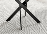 Novara White Marble Black Leg Round Dining Table & 4 Corona Black Leg Chairs - novara-marble-100-black-metal-modern-round-dining-table-6.jpg