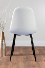 Novara White Gloss Black Leg 120cm Round Dining Table & 6 Corona Black Leg Chairs - white-corona-black-leg-modern-leather-dining-chair-4.jpg