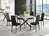 Novara White Marble Black Leg 120cm Round Dining Table & 6 Milan Black Leg Chairs - novara-marble-120-black-metal-round-dining-table-6-black-leather-milan-black-chairs-set.jpg