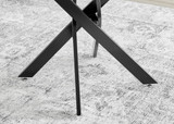 Novara White Gloss Black Leg Round Dining Table & 4 Pesaro Black Leg Chairs - novara-white-100-black-metal-modern-round-dining-table-5.jpg