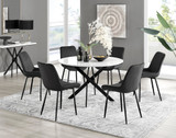 Novara White Gloss Black Leg 120cm Round Dining Table & 6 Pesaro Black Leg Chairs - novara-white-120-black-metal-round-dining-table-6-black-velvet-pesaro-black-chairs-set.jpg