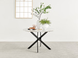 Novara White Marble Black Leg 120cm Round Dining Table & 4 Milan Black Leg Chairs - novara-marble-120-black-metal-modern-round-dining-table-2.jpg