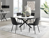 Novara White Gloss Black Leg 120cm Round Dining Table & 4 Pesaro Black Leg Chairs - novara-white-120-black-metal-round-dining-table-4-black-velvet-pesaro-black-chairs-set.jpg