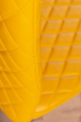 Novara Grey Concrete Effect Round Dining Table & 4 Milan Chrome Leg Chairs - mustard-milan-hatched-chrome-metal-modern-stylish-dining-chair-8.jpg