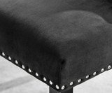 Novara Grey Concrete Effect Black Leg 120cm Round Dining Table & 4 Belgravia Black Leg Chairs - belgravia-black-velvet-studded-back-ring-black-leg-chair-4.jpg