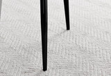 Imperia High Gloss Black Dining Table & 6 Calla Black Leg Chairs - Calla-grey-black-dining-chair-7.jpg