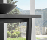 Carson Square White Marble Effect and Black Metal 2 Seater Dining Table - carson-2-seat-80cm-modern-square-dining-table-5.jpg