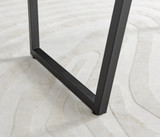Carson Square White Marble Effect and Black Metal 2 Seater Dining Table - carson-2-seat-80cm-modern-square-dining-table-6.jpg