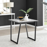 Carson Square White Marble Effect and Black Metal 2 Seater Dining Table - carson-2-seat-80cm-modern-square-dining-table-1-CROP.jpg