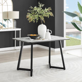 Carson Rectangular White Marble Effect and Black Metal 4 Seater Dining Table - carson-4-seat-120cm-modern-rectangle-dining-table-1-CROP.jpg