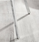 Kylo Brown Wood Effect Dining Table & 6 Falun Silver Leg Chairs - falun-light-grey-fabric-silver-leg-dining-chair-6.jpg