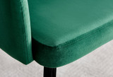 Kylo White High Gloss Dining Table & 4 Calla Black Leg Chairs - Calla-green-black-dining-chair-6.jpg