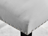 Kylo White Marble Effect Dining Table & 4 Belgravia Black Leg Chairs - belgravia-grey-velvet-studded-back-ring-black-leg-chair-5.jpg