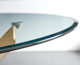 Novara 100cm Gold Round Dining Table and 4 Pesaro Gold Leg Chairs - novara-100cm-gold-metal-modern-round-dining-table-5_11.jpg