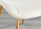 Novara 100cm Gold Round Dining Table and 4 Pesaro Gold Leg Chairs - Pesaro-Gold-cream-dining-chair (6).jpg