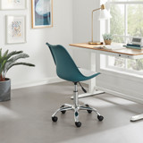Oslo Teal and White Faux Leather Office Chair - Oslo Chair  teal-3.jpg
