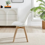 2x Stockholm Scandi White Faux Leather and Wood Dining Chairs - Stockholm- dining-Chairs -white-3.jpg
