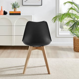 2x Stockholm Scandi Black Faux Leather and Wood Dining Chairs - Stockholm- dining-Chairs -black-3.jpg