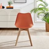 Seattle Glass and Black Leg Square Dining Table & 4 Stockholm Wooden Leg Chairs - Stockholm- dining-Chairs -orange-3.jpg