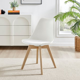 Seattle Glass and Black Leg Square Dining Table & 4 Stockholm Wooden Leg Chairs - Stockholm- dining-Chairs -white-5.jpg