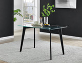 Malmo Glass and Black Wooden Leg Dining Table & 4 Stockholm Wooden Leg Chairs - malmo-rectangle-glass-black-leg-table-2.jpg