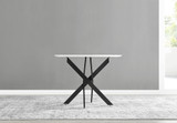 Novara White Gloss Black Leg Round Dining Table & 4 Calla Black Leg Chairs - novara-white-100-black-metal-modern-round-dining-table-7.jpg