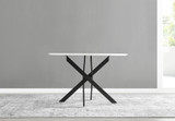 Novara White Gloss Black Leg 120cm Round Dining Table & 6 Halle Chairs - novara-white-120-black-metal-modern-round-dining-table-7.jpg