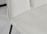 Novara White Gloss Black Leg 120cm Round Dining Table & 4 Halle Chairs - halle-cream-fabric-black-leg-dining-chair-5.jpg