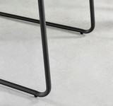 Novara White Gloss Black Leg 120cm Round Dining Table & 4 Halle Chairs - halle-light-grey-fabric-black-leg-dining-chair-4.jpg