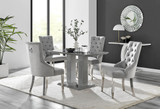Grey Imperia 4 Table & 4 Velvet Belgravia Chairs - imperia-4-grey-rectangular-gloss-dining-table-4-grey-velvet-belgravia-chairs-set.jpg