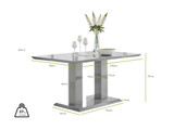 Imperia 6 Grey Dining Table and 6 Velvet Belgravia Chairs - Imperia 6 Grey Dining Table dimensions.jpg Imperia 6 Grey Dining Table and 6 Velvet Belgravia Chairs - Imperia 6 Grey Dining Table dimensions.jpg