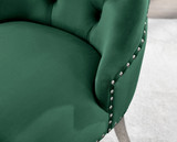 Kylo White Marble Effect Dining Table & 6 Velvet Belgravia Chairs - belgravia-green-velvet-studded-back-ring-silver-leg-chair-6.jpg