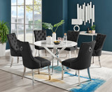 Novara White Marble 120cm Round Dining Table & 6 Velvet Belgravia Chairs - novara-marble-120-sil-rnd-din-tbl-6-black-velvet-belgravia-chair.jpg