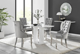 White Imperia 4 Table & 4 Velvet Belgravia Chairs - imperia-4-white-rectangular-gloss-dining-table-4-grey-velvet-belgravia-chairs-set.jpg