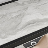 Ashton White Marble Effect and Black Metal Tall Shelves - Ashton marble  shelf ns (1).jpg