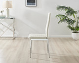 4x Milan Cream Hatched Velvet Dining Chairs Silver Legs - Milan.velvet.Dining.Chairs.cream.silver-5.jpg